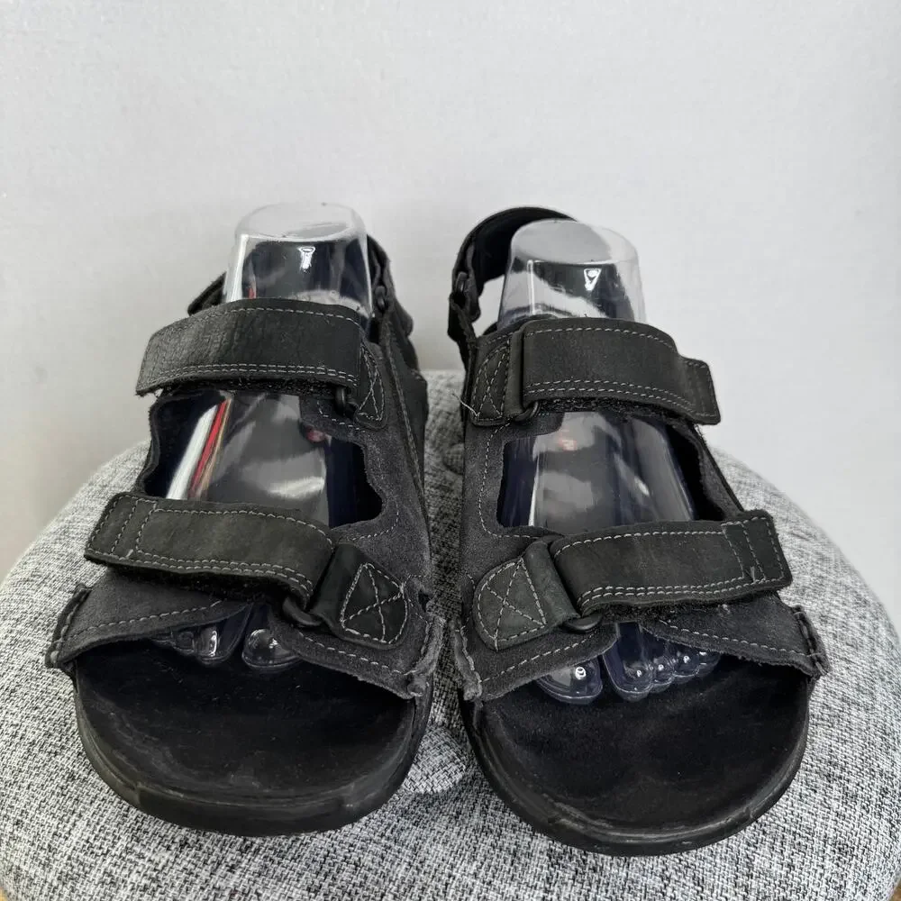 Merrell Black Leather Performance Sport Hiking Sandals Men’s Size 10